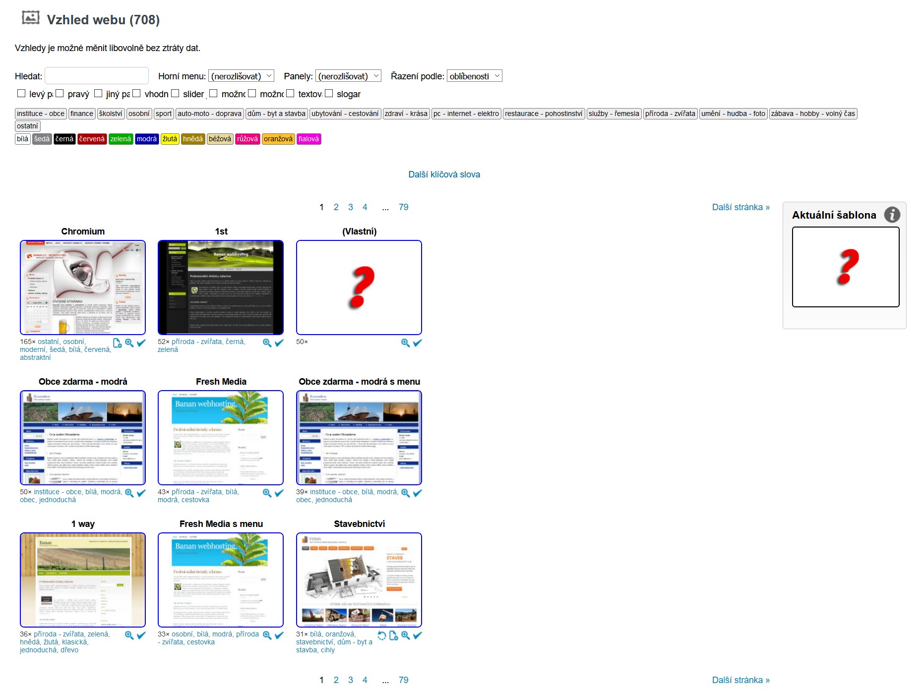 12-2 Vzhled - šablony