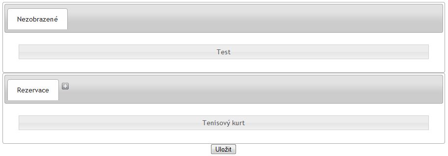 Rezervace - konfigurace zobrazení kalendářů Rezervace - konfigurace zobrazení kalendářů