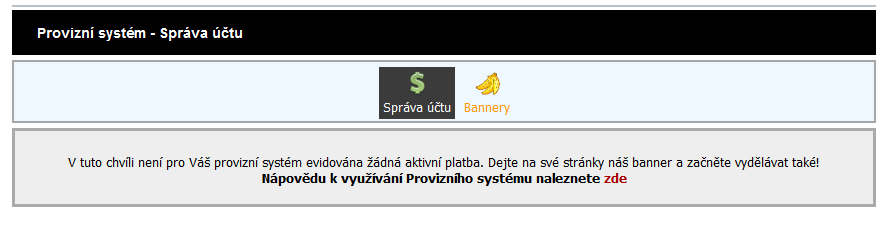 Administrace webhostingu - správa účtu Administrace webhostingu - správa účtu